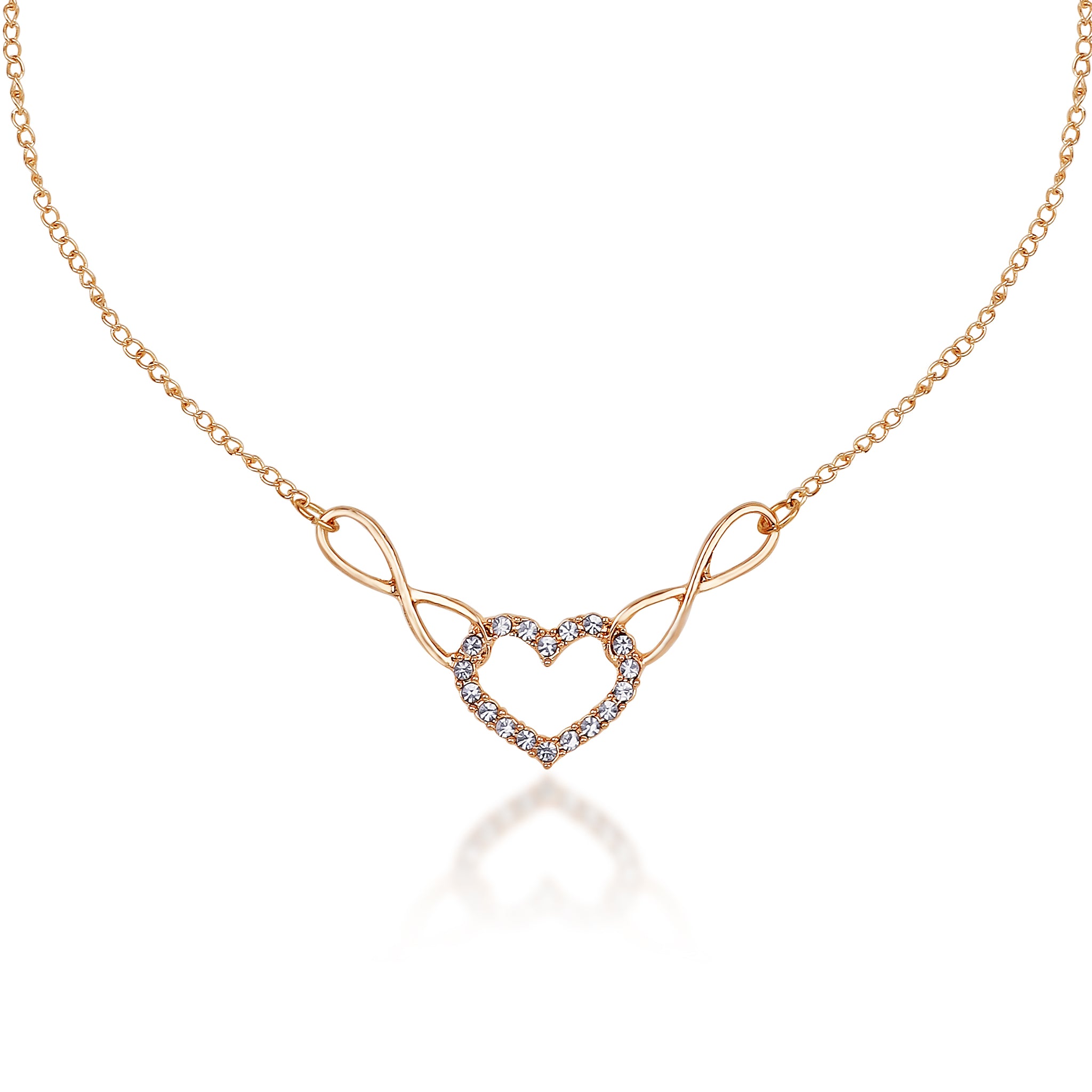 Infinity Love Gold Pendant Chain