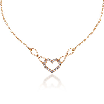 Infinity Love Gold Pendant Chain