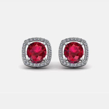 Ruby Passion AD Silver Stud