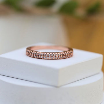 Schoolyard Radiance Rose Gold Ring Size 17