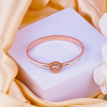 Medusa Face Brand Inspired Rose Gold Bracelet (Versace)