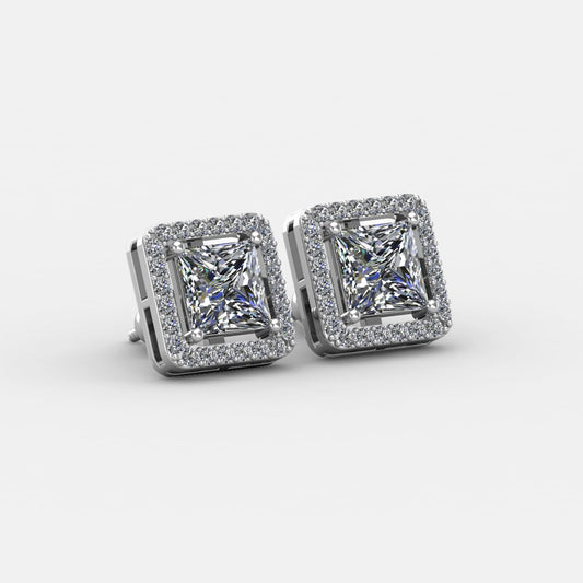 Imported Silver Square Studs