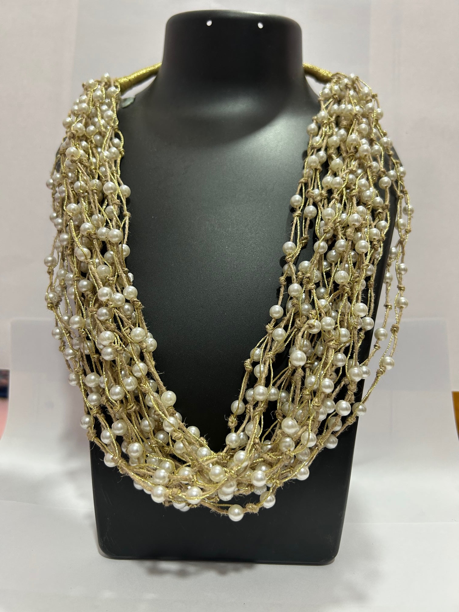 Golden Threaded Pearl Harmony