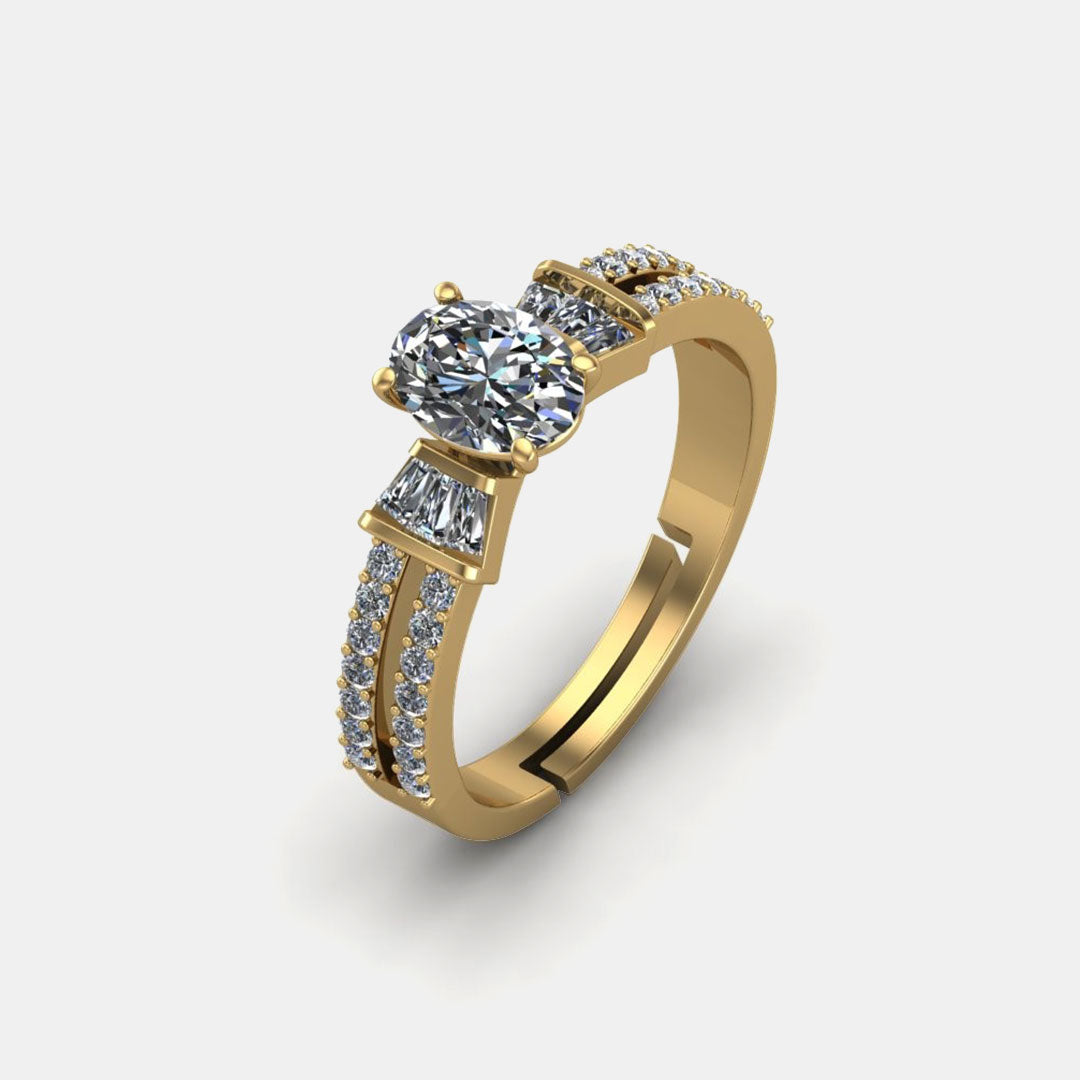 Imported "Dating Delight" Golden AD Ring
