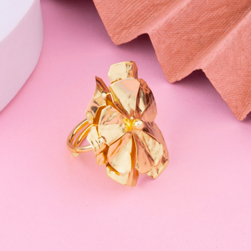 Golden Sphere Ring