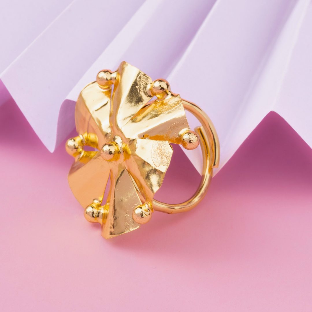 Umbrella Gold Ring